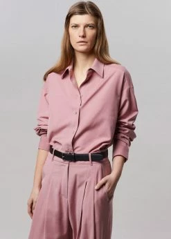 The Frankie Shop Gelso Shirt - Rose CLOTHING