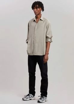 The Frankie Shop Gelso Shirt - Light Taupe Melange