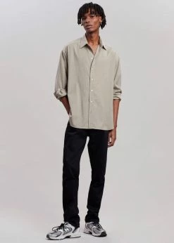 The Frankie Shop Gelso Shirt - Light Taupe Melange