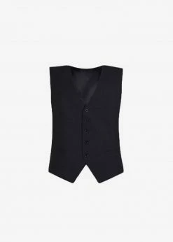 The Frankie Shop CLOTHING Gelso Waistcoat - Black