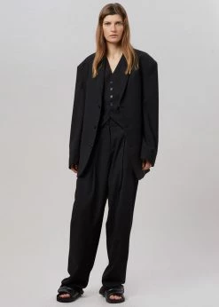 The Frankie Shop CLOTHING Gelso Waistcoat - Black