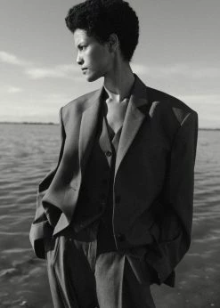 Coupon π― The Frankie Shop CLOTHING Gelso Waistcoat - Dark Grey Melange π 30 The Frankie Shop CLOTHING Gelso Waistcoat - Dark Grey Melange