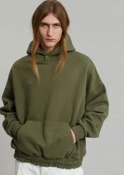 The Frankie Shop Men Gene Hoodie - Dark Olive