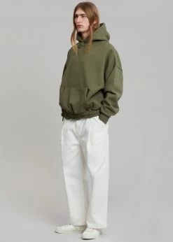 The Frankie Shop Men Gene Hoodie - Dark Olive