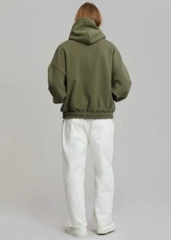 The Frankie Shop Men Gene Hoodie - Dark Olive