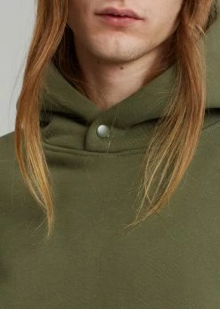 The Frankie Shop Men Gene Hoodie - Dark Olive