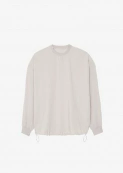 The Frankie Shop Men Geoff String Sweatshirt - Oyster