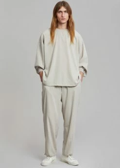 The Frankie Shop Men Geoff String Sweatshirt - Oyster