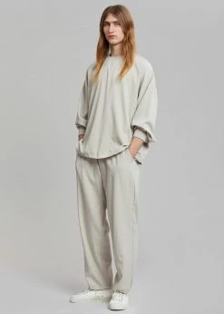 The Frankie Shop Men Geoff String Sweatshirt - Oyster