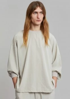 The Frankie Shop Men Geoff String Sweatshirt - Oyster