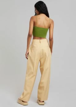 New ⌛ Blossom Georgina Wool Blend Pants - Cornsilk CLOTHING ✔️ 18 Blossom Georgina Wool Blend Pants - Cornsilk CLOTHING