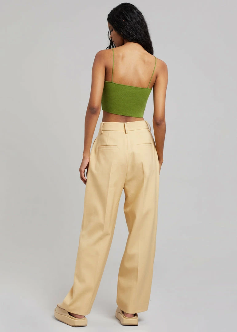 New ⌛ Blossom Georgina Wool Blend Pants - Cornsilk CLOTHING ✔️ 9 Blossom Georgina Wool Blend Pants - Cornsilk CLOTHING