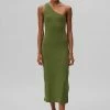 CLOTHING Gestuz Drew One Shoulder Dress - Chive