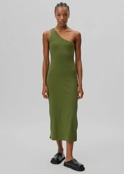 CLOTHING Gestuz Drew One Shoulder Dress - Chive