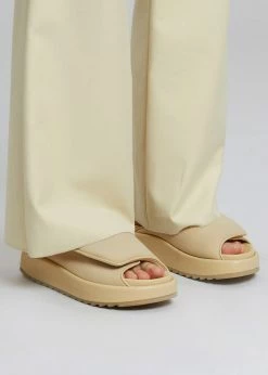 SHOES Gia Borghini Gia 1 Padded Slides - Butter Yellow