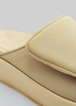 SHOES Gia Borghini Gia 1 Padded Slides - Butter Yellow