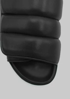 Gia Borghini Gia 3 Padded Slides - Black SHOES