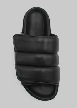 Gia Borghini Gia 3 Padded Slides - Black SHOES