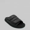 Gia Borghini Gia 3 Padded Slides - Black SHOES