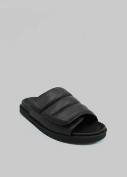 Gia Borghini Gia 3 Padded Slides - Black SHOES