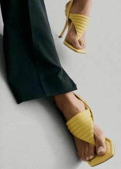 SHOES Gia Borghini Gia 8 Thong Sandals - Butter Yellow