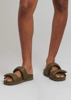 Gia Borghini Gia X Pernille Double Strap Sandal - Olive