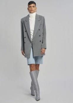 Gia X Pernille Teisbaek SHOES GIA X Pernille Knee High Pointed Boots - Grey