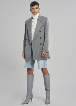 Gia X Pernille Teisbaek SHOES GIA X Pernille Knee High Pointed Boots - Grey