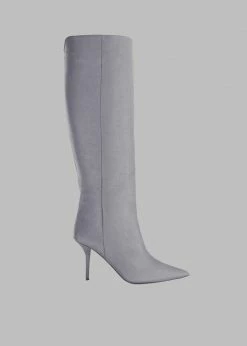 Gia X Pernille Teisbaek SHOES GIA X Pernille Knee High Pointed Boots - Grey