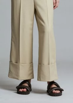 Gia X Pernille Teisbaek SHOES GIA X Pernille Leather Slide Sandals - Brown