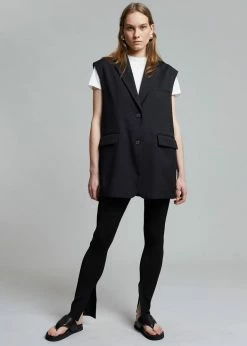 Gia X Pernille Teisbaek SHOES GIA X Pernille Padded Thong Sandals - Black