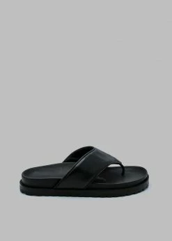Gia X Pernille Teisbaek SHOES GIA X Pernille Padded Thong Sandals - Black