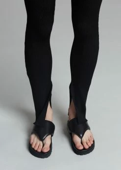 Gia X Pernille Teisbaek SHOES GIA X Pernille Padded Thong Sandals - Black