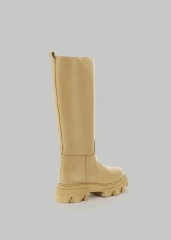 Gia X Pernille Teisbaek GIA X Pernille Tubular Combat Boots - Cappuccino SHOES