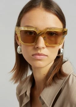 Gia Borghini Gia X RHW Sunnies - Amber Marble ACCESSORIES