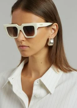 Gia Borghini Gia X RHW Sunnies - Ivory ACCESSORIES