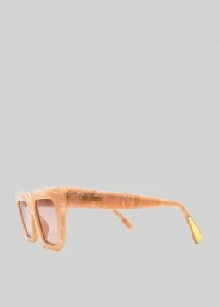 Gia Borghini Gia X RHW Sunnies - Peach Marble ACCESSORIES