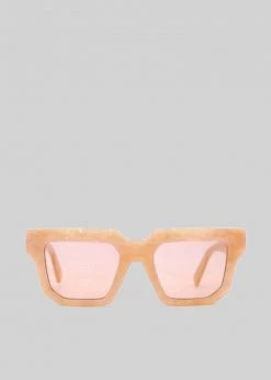 Gia Borghini Gia X RHW Sunnies - Peach Marble ACCESSORIES