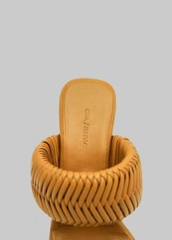 SHOES GIA X RHW Toe Ring Mule - Golden Brown