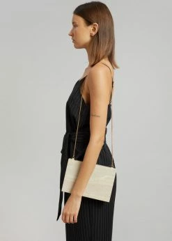 ACCESSORIES GIA X RHW Wooden Clutch - Travertino