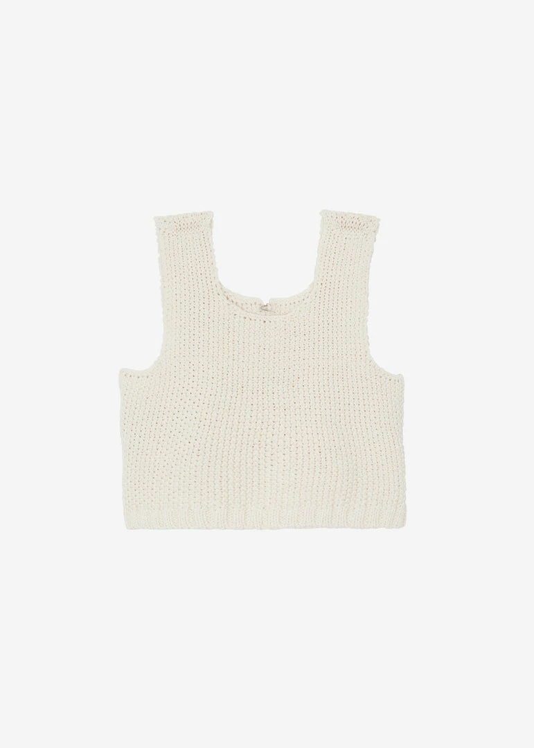 Best Sale π Plat Giada Knit Vest - Cream π 9 Plat Giada Knit Vest - Cream