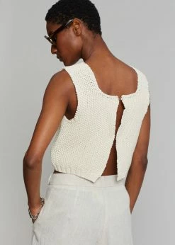 Plat Giada Knit Vest - Cream