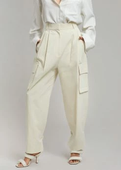 Blossom Gianna Cargo Pants - Cream