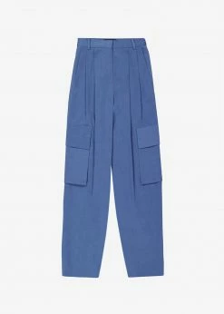 Blossom Gianna Cargo Pants - Medium Wash CLOTHING