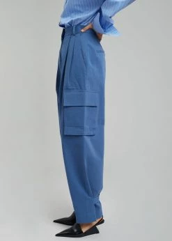 Blossom Gianna Cargo Pants - Medium Wash CLOTHING
