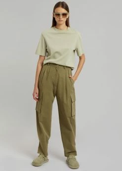 Blossom Gianna Cargo Pants - Olive