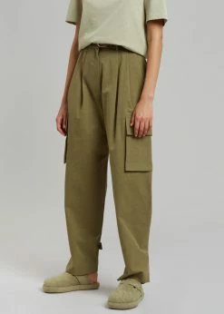 Blossom Gianna Cargo Pants - Olive