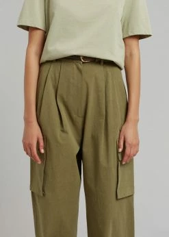 Blossom Gianna Cargo Pants - Olive