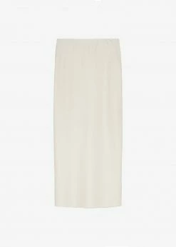 The Frankie Shop CLOTHING Gio Silky Shirt - Custard