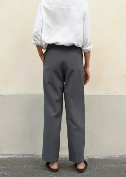 More Than Yesterday Pleated Suit Trousers - Graphite